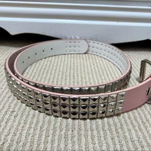 Hot Topic Pale Pink Studded Belt